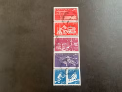 Sverige i världen facit nr 1177-1182 stämplat block