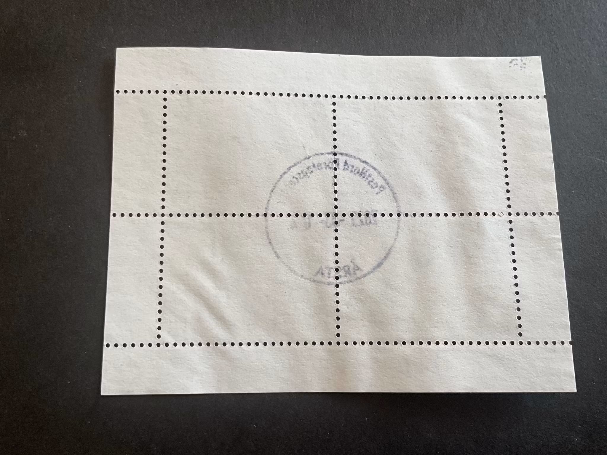 Friidrott facit nr 1420-1423 i stämplat block