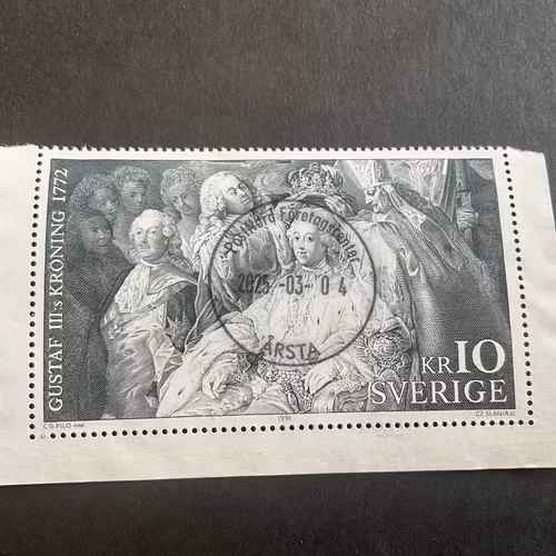 Czeslaw Slania facit 1707 lyxstämplat POSTNORD FÖRETAGCENTER ÅRSTA