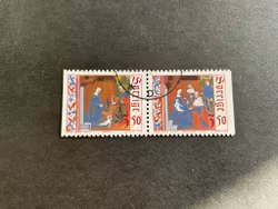 Julpost 1996 facit nr 1988 SX stämplat par