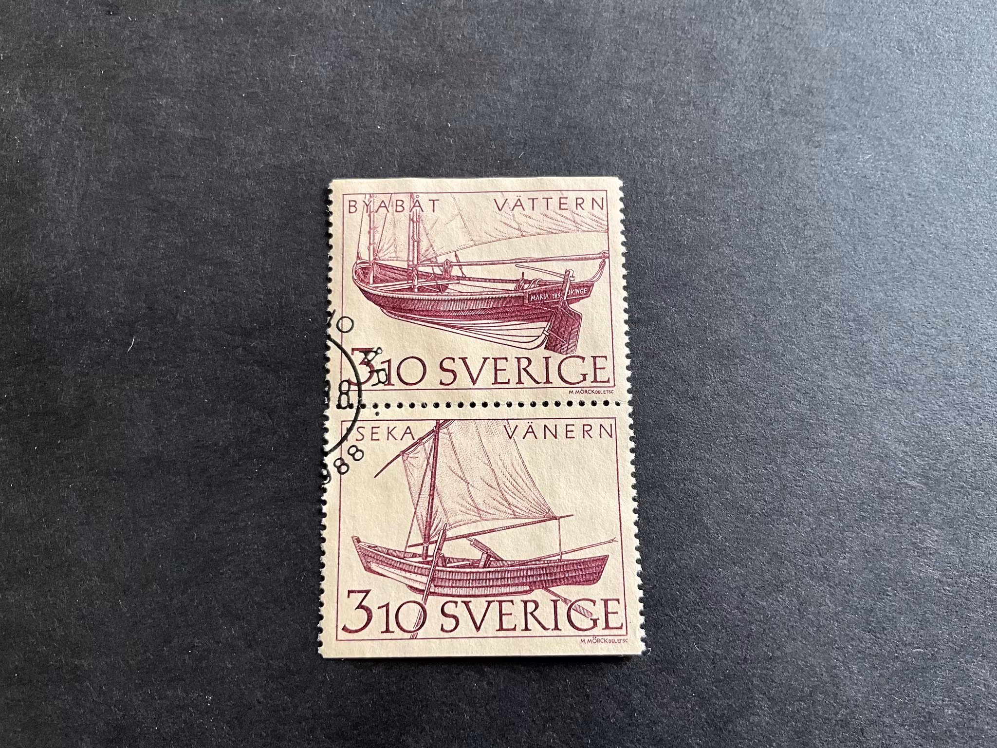 Inlands båtar facit nr 1488 SX stämplat par