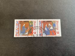 Julpost facit nr 1988 SX stämplat par