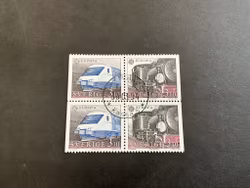 Europa XVII facit nr 1520 SX i stämplat 4-block