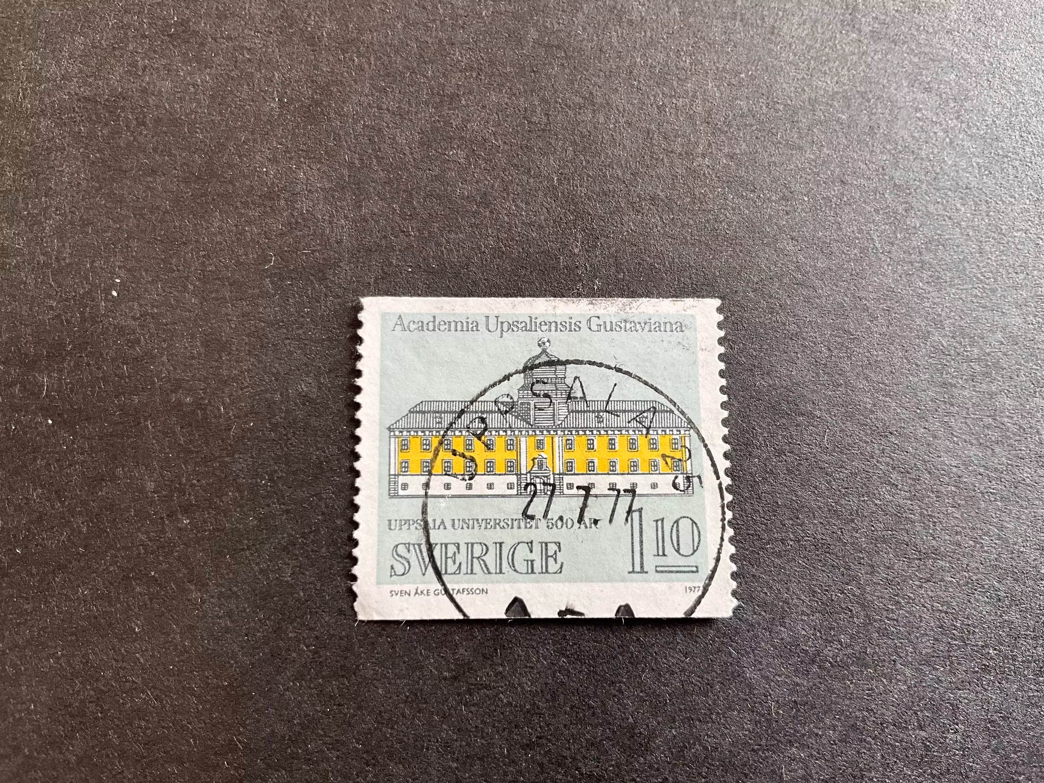 Lunds universitet facit nr 1005 A praktstämplat UPPSALA 5