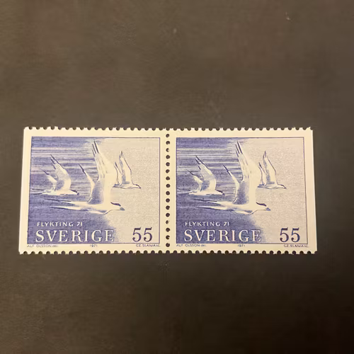 Flykting 71 facit nr 724 BB postfriskt par