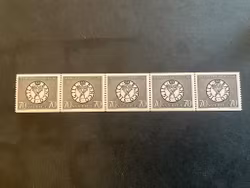 Sveriges riksbank 300 år facit nr 625 A postfriskt 5-strip