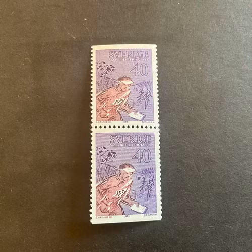 VM i orientering facit nr 637 BB postfriskt par