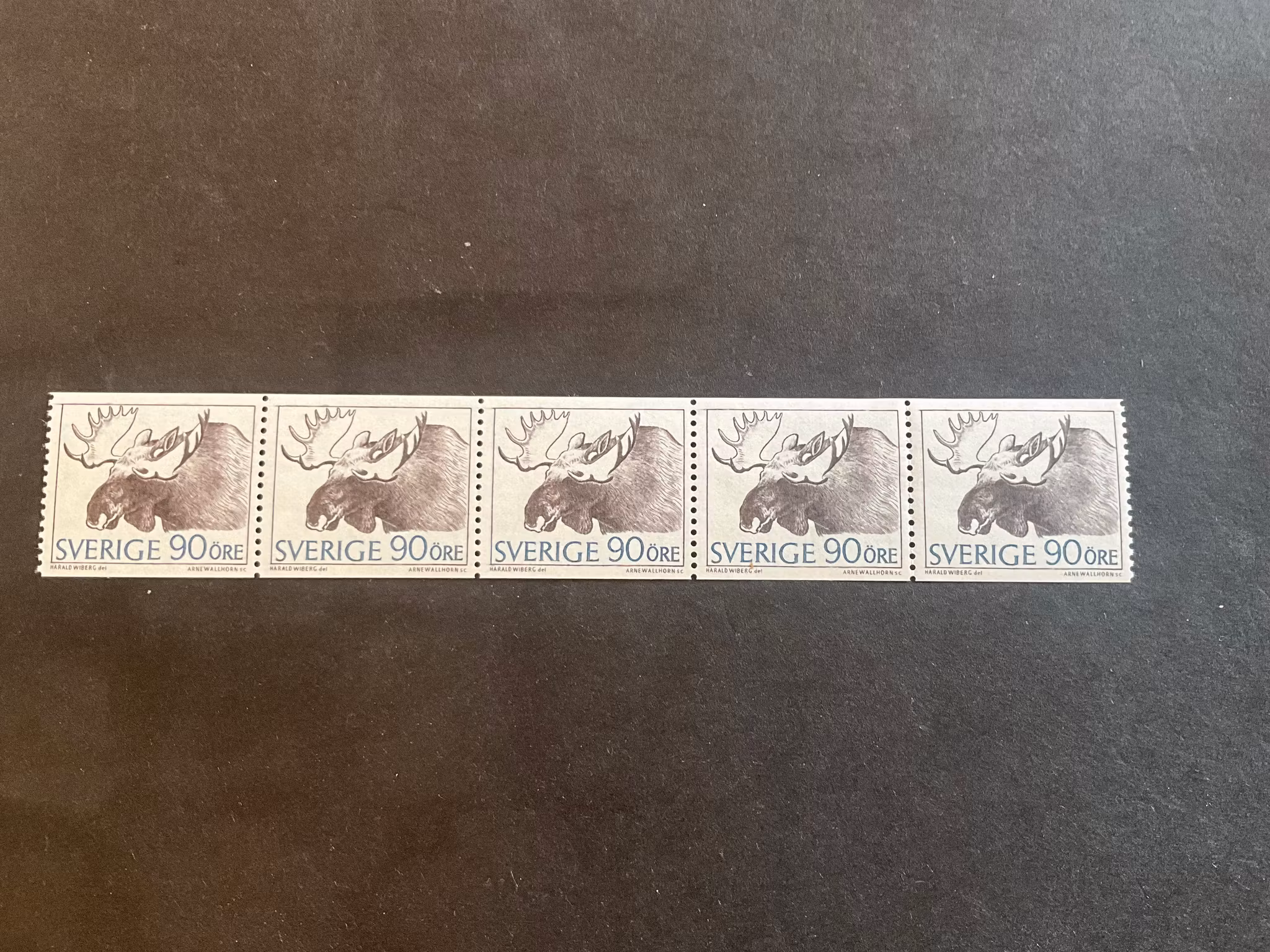 Bruksfrimärken facit nr 615 A1 postfriskt 5-strip