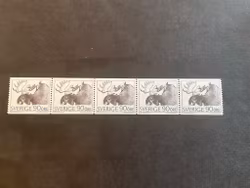 Bruksfrimärken facit nr 615 A1 postfriskt 5-strip