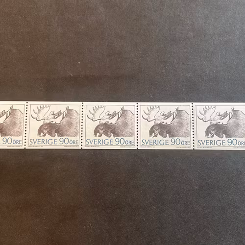 Bruksfrimärken facit nr 615 A1 postfriskt 5-strip