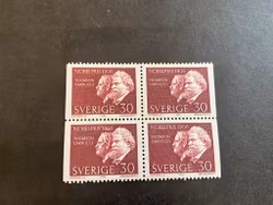 Nobelpris 1906 facit nr 593 BB postfriskt 4-block