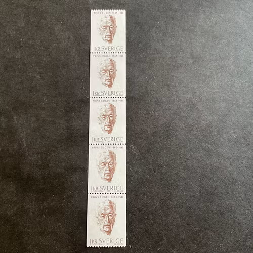 Prins Eugen facit nr 567 postfriskt 5-strip