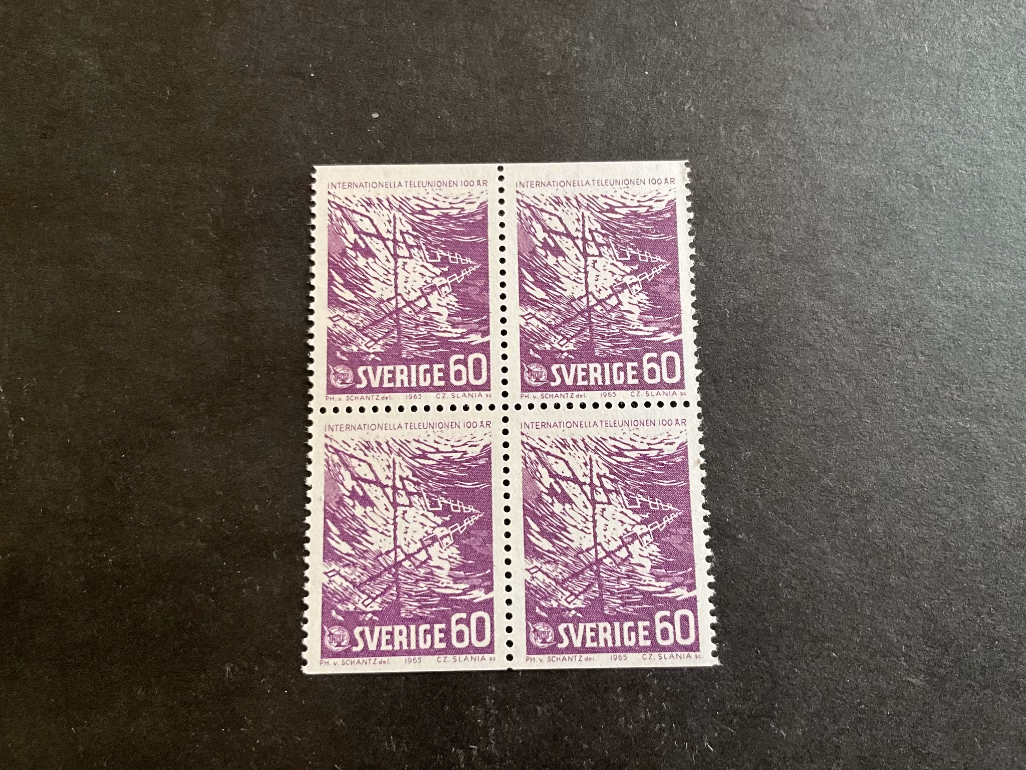 Tekeunionen facit nr 564 BB i postfriskt 4-block