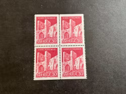 Byggnadsminnen 1965 facit nr 561 BB postfriskt 4-block