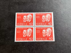Nibelpristagare 1904 facit nr 560 BB postfriskt 4-block