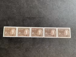 Medicinalstyrelsen facit nr 548 A postfriskt 5-strip