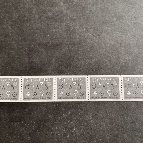 Industri och ingenjörskonst facit nr 546 A postfriskt 5-strip