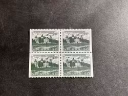 Byggnadsminnen 1962 facit nr 537 BB i postfriskt 4-block