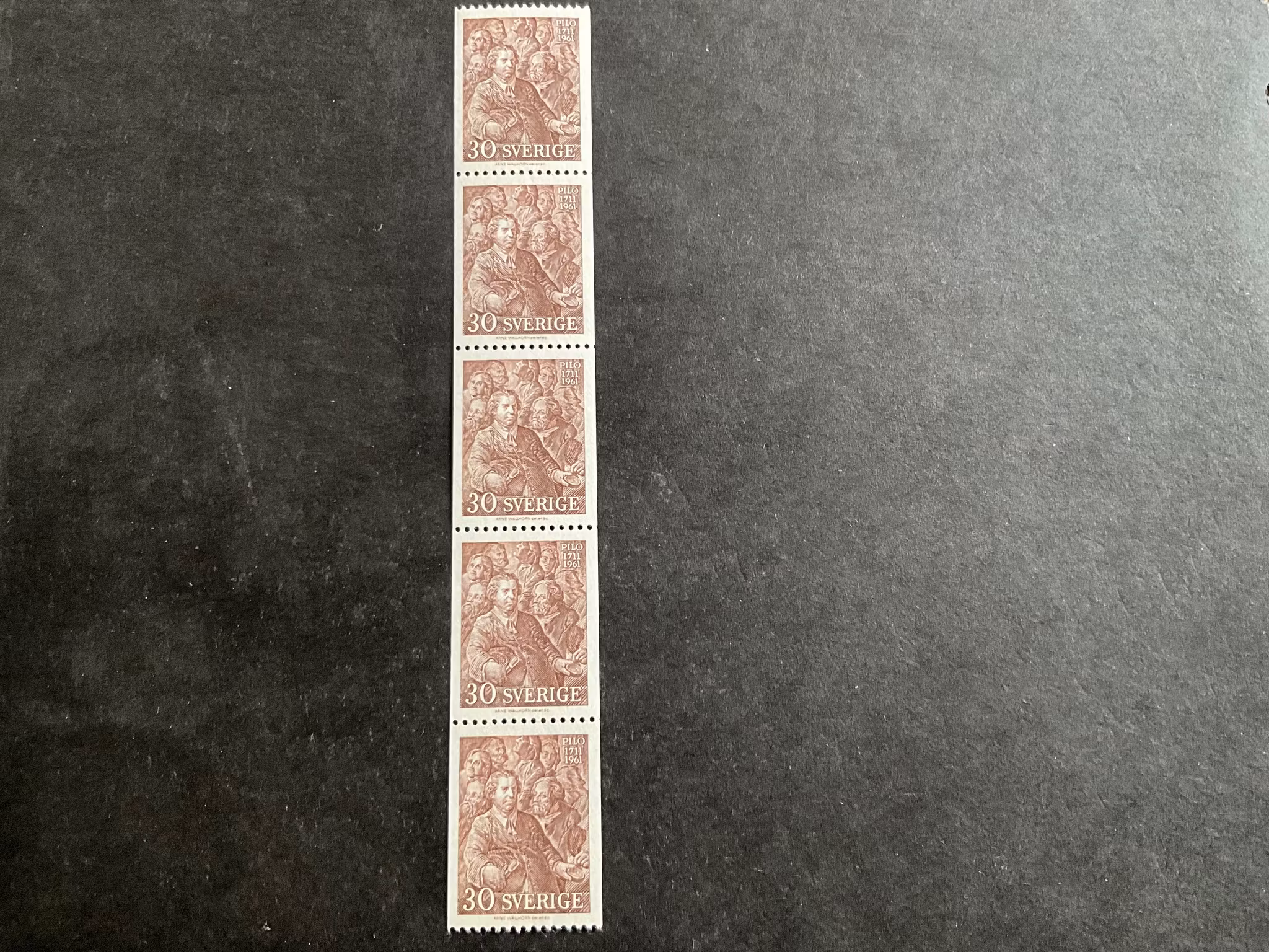 Pilo facit nr 522 A i postfriskt 5-strip