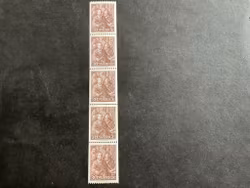Pilo facit nr 522 A i postfriskt 5-strip