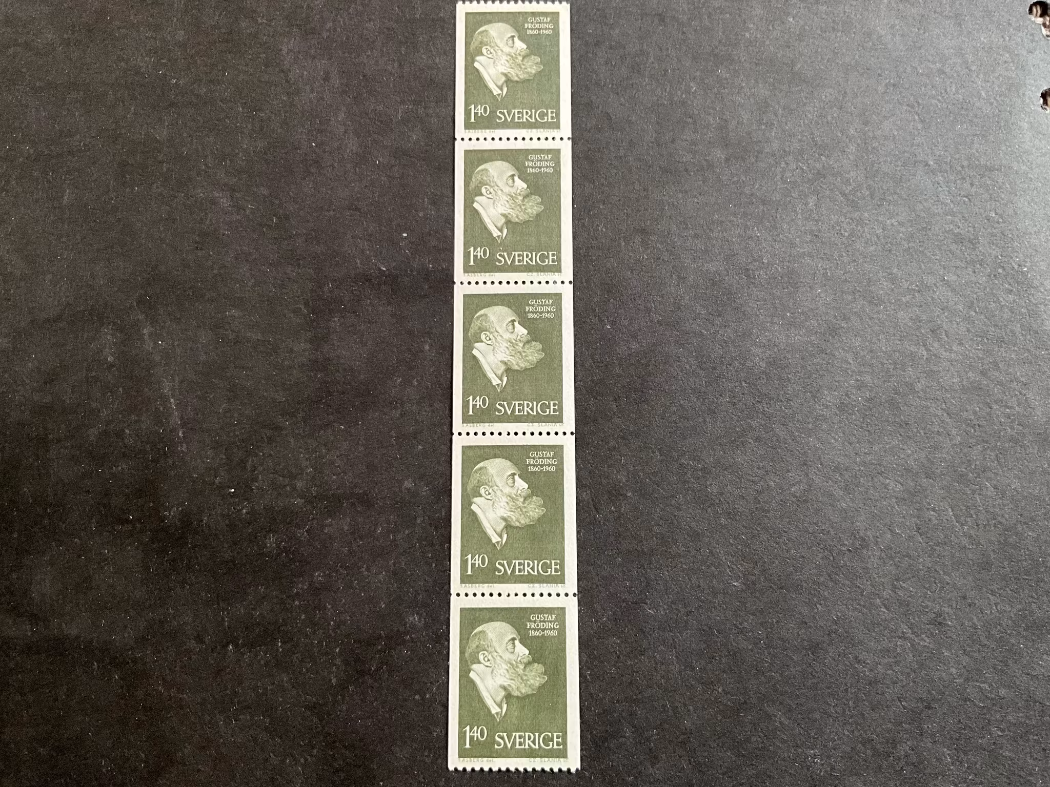 Fröding facit nr 516 i postfriskt 5-strip