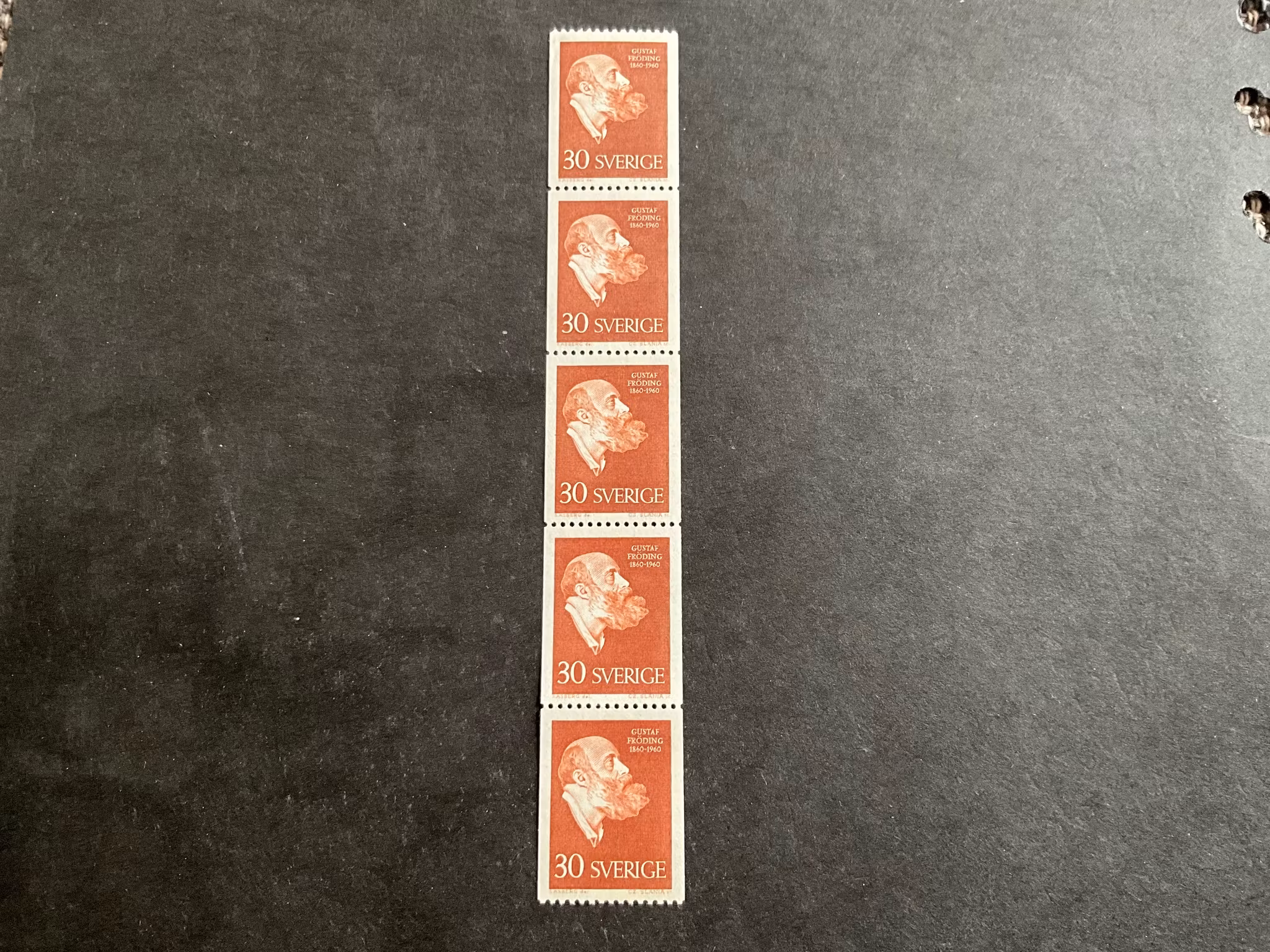 Fröding facit nr 515 A postfriskt 5-strip