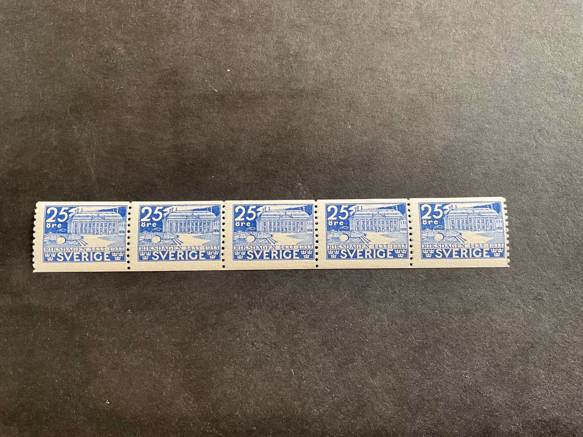 Rijsdagen 500 år facit nr 243 postfriskt 5-strip