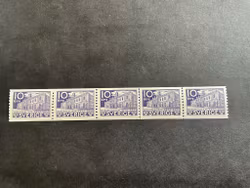 Riksdagen 500 pr facit nr 241 A postfriskt 5-strip