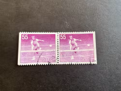 Idrottsflickor facit nr 757 BB stämplat par
