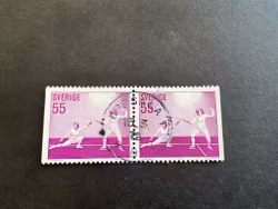 Idrottsflickor facit nr 754 BB stämplat par