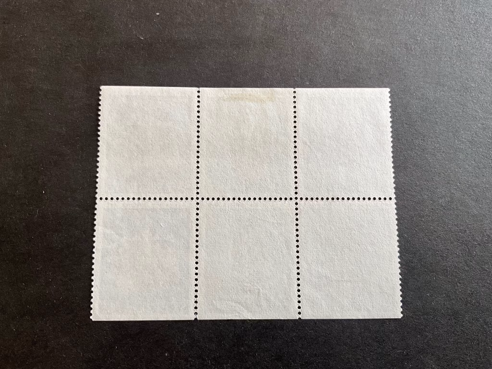 Riksregalierna facit nr 740-742 BB i stämplat 6-block