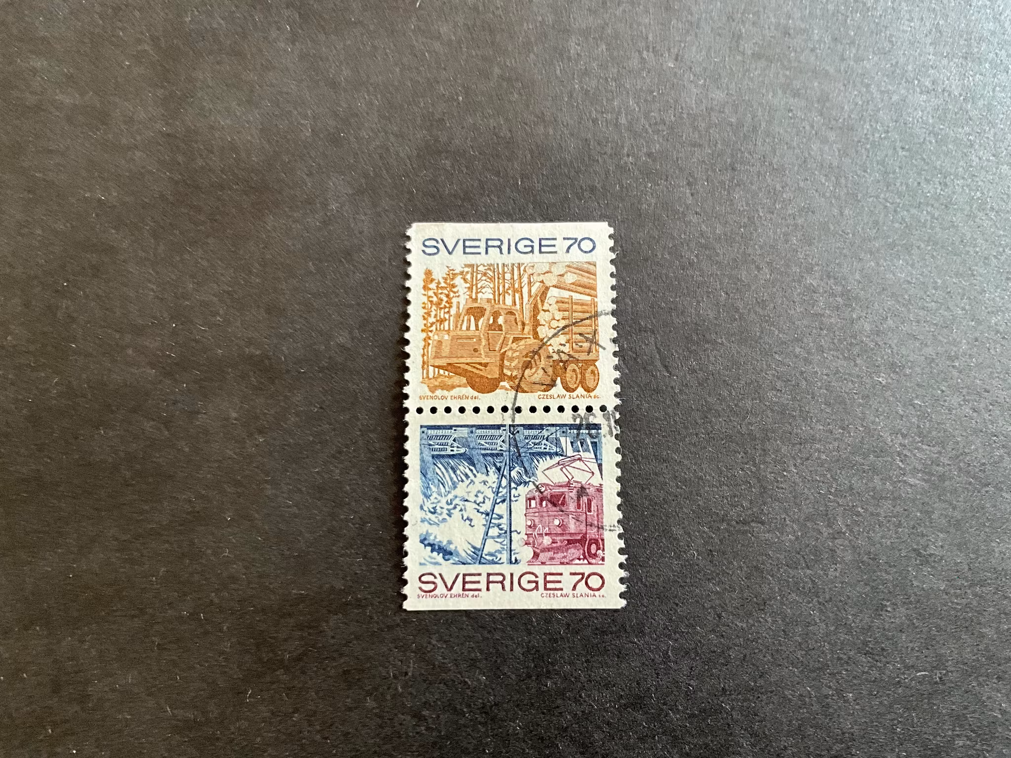 Svenskt näringsliv facit nr 705 SX stämplat par