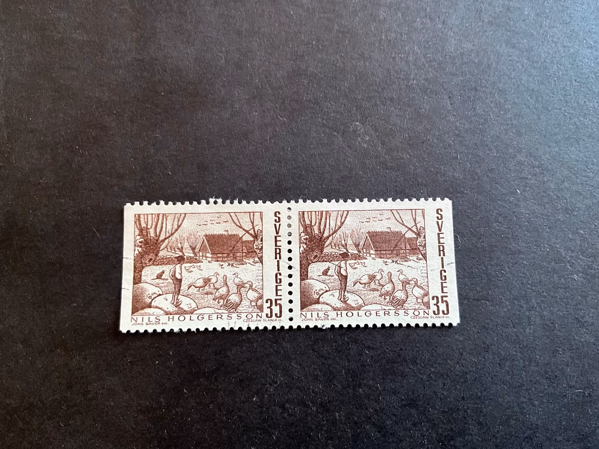 Svenska sagor facit nr 675 BB stämplat par