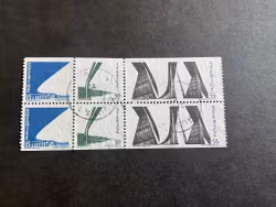 Tjörnbroarna facit nr 663-665 stämplat block