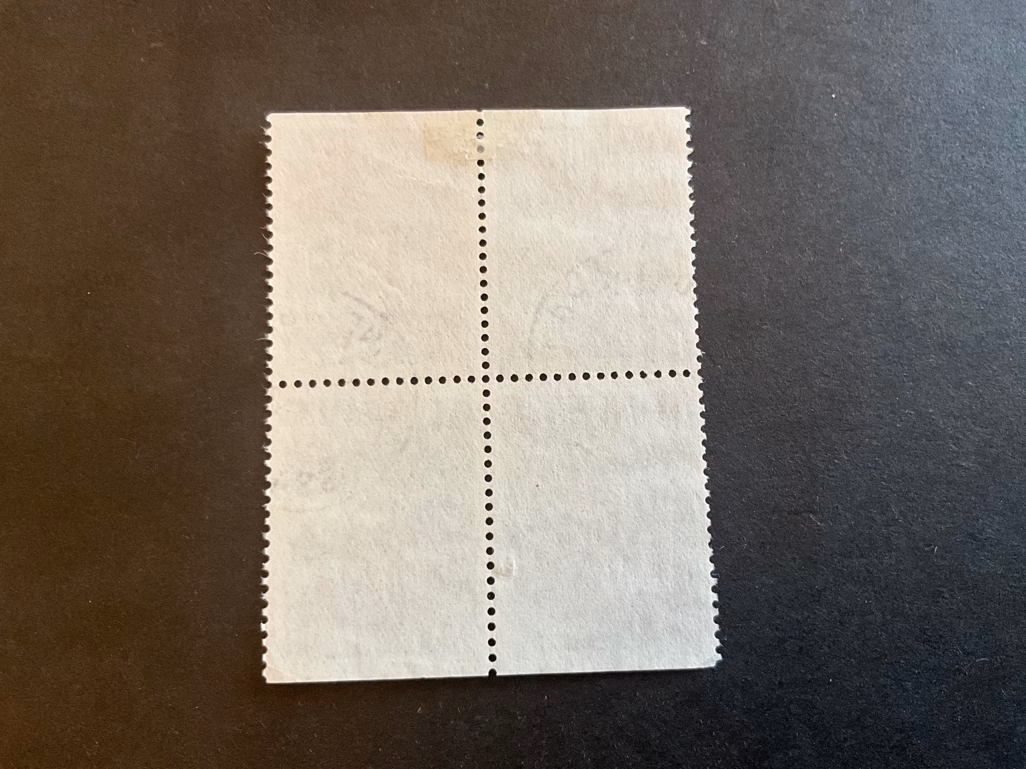 VM i orientering facit nr 637 BB i stämplat 4-block