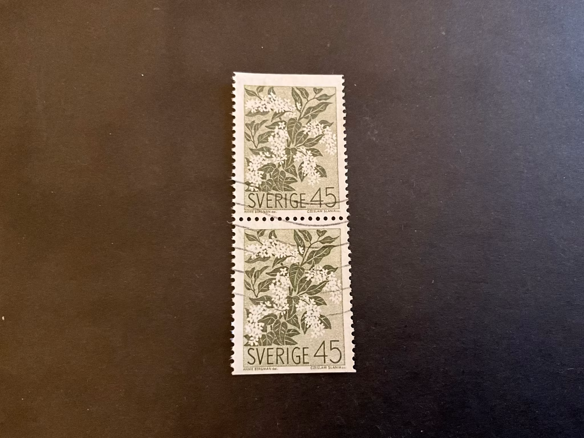 Vildblommor facit nr 629 BB stämplat par