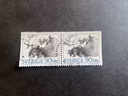 Bruksfrimärken facit nr 615 BB stämplat par
