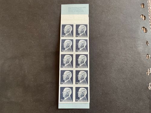 Gustaf VI Adolf facit nr H 265 postfriskt häfte