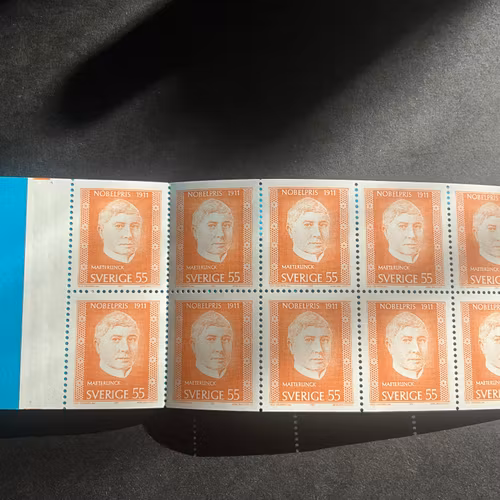 Nobelpristagare 1911 facit nr H 251 postfriskt häfte