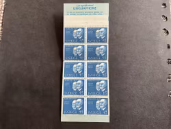 Nobelpris 1907 facit nr H 201 postfriskt häfte