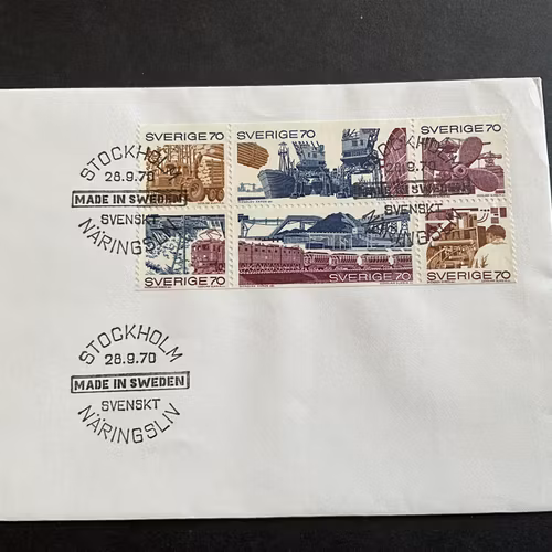 Svenskt näringsliv facit nr 702-707 FDC