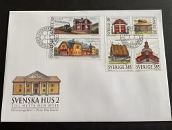 Svenska hus facit nr 1950-1955 FDC