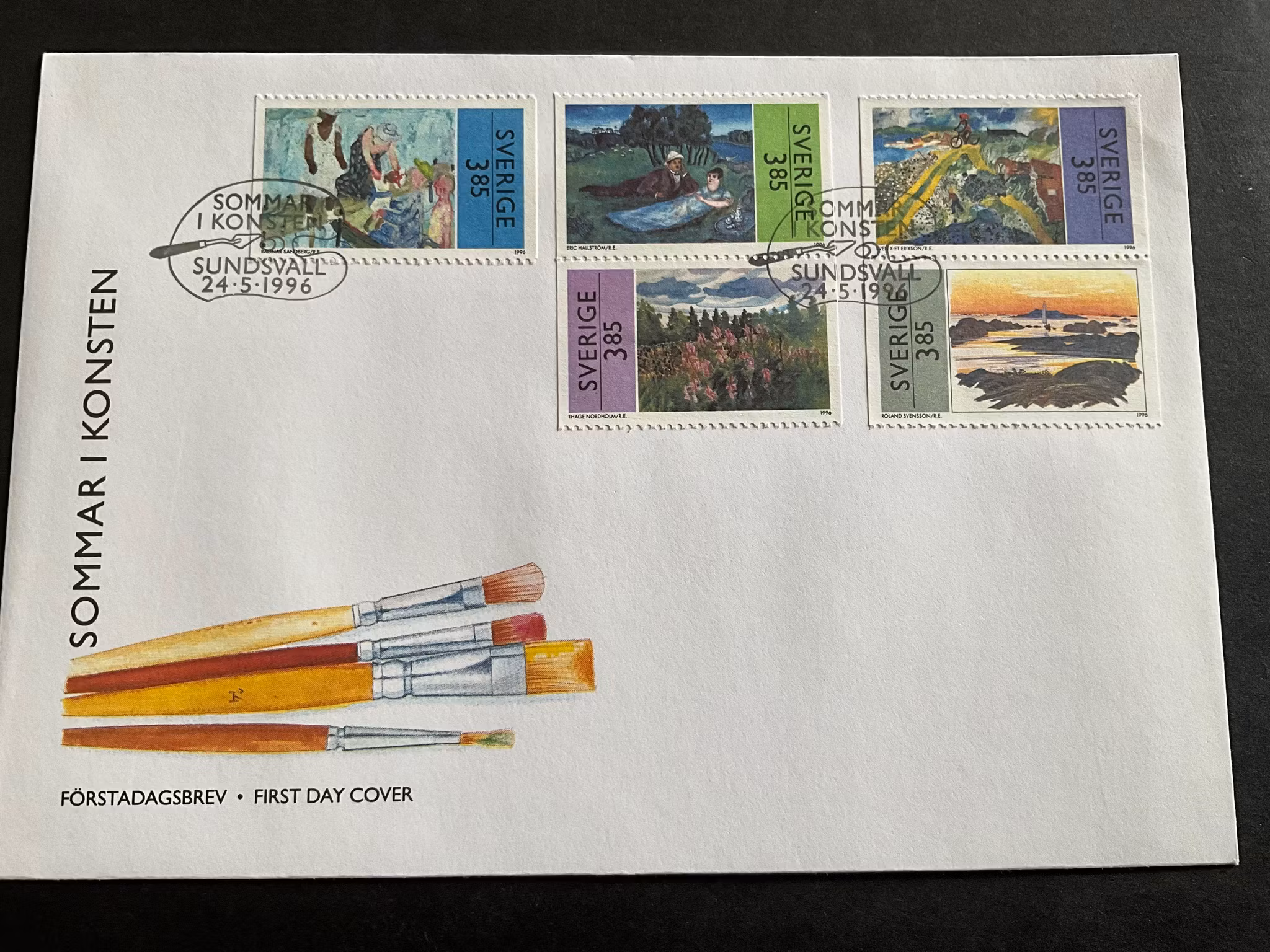 Sommar i konsten facit nr 1962-1966 FDC
