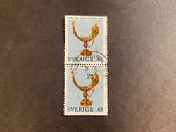 Riksregalierna facit nr 744 BB Lyxstämplat VÄSTERHANINGE 1