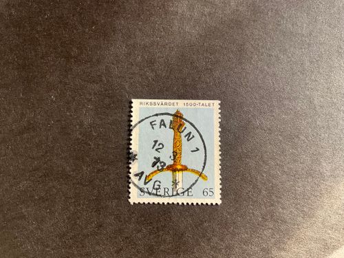 Riksregalierna facit nr 740 B1 praktstämplat FALUN 1