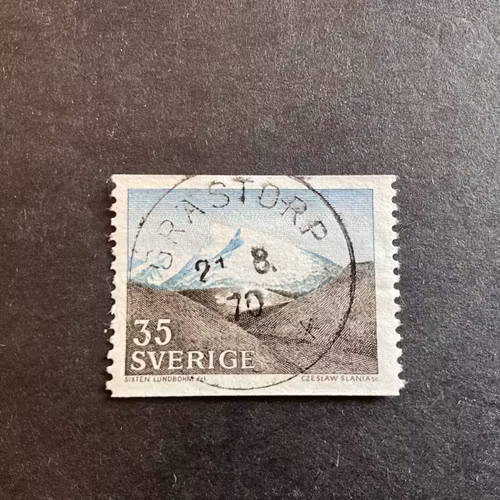 Fjället facit 599 A praktstämplat GRÄSTORP