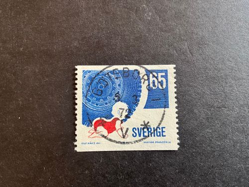 Trafiksäkerhet facit nr 739 A lyxstämplat GÖTEBORG 1