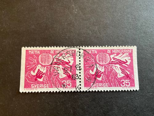 Världskampanjen mot hunger facit nr 544 BB praktstämplat VÄNERSBORG 1