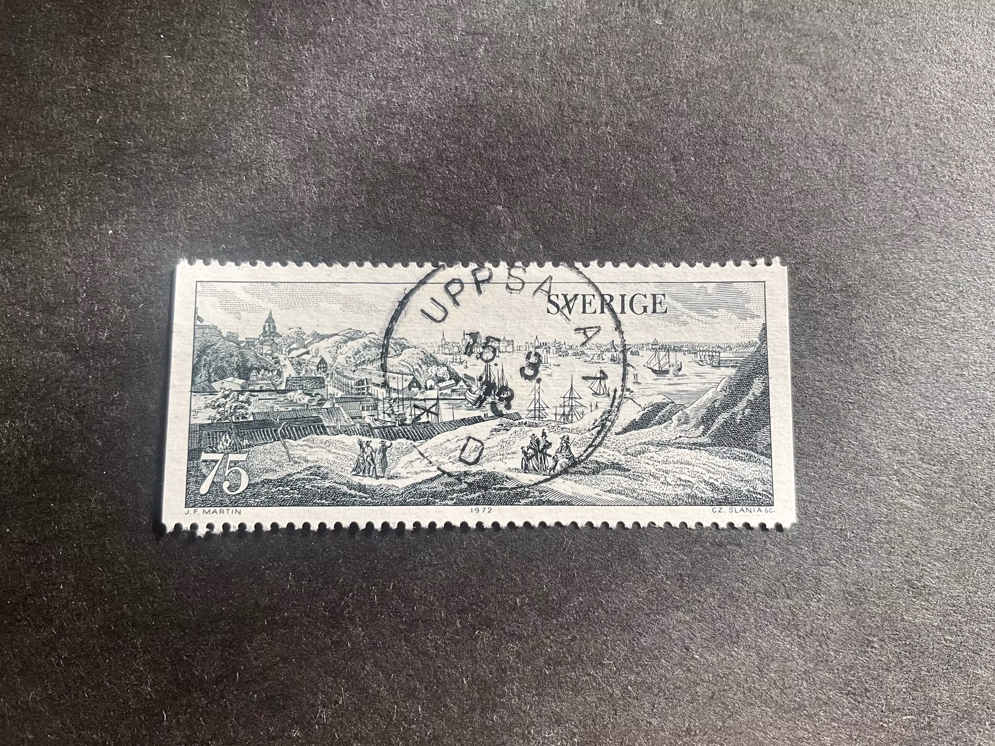 Gustaviansk konst facit nr 787 praktstämplat UPPSALA 1
