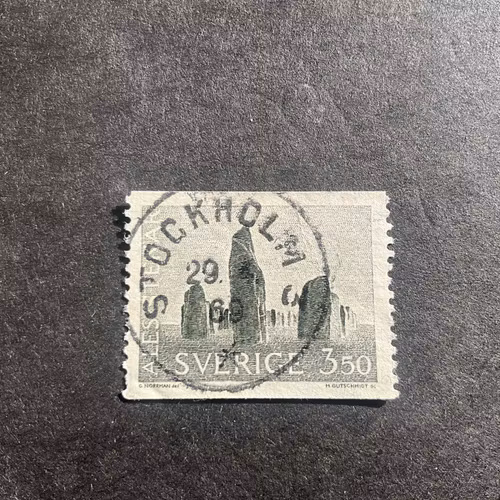 Ale stenar facit nr 579 praktstämplat STOCKHOLM 3
